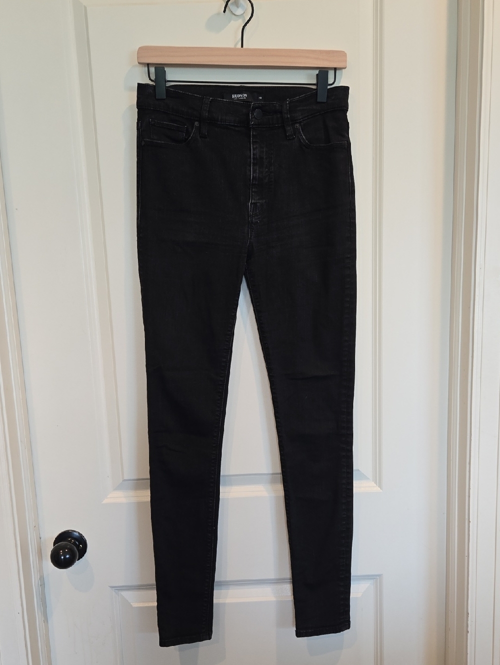 Hudson Barbara Super Skinny Jeans Black
